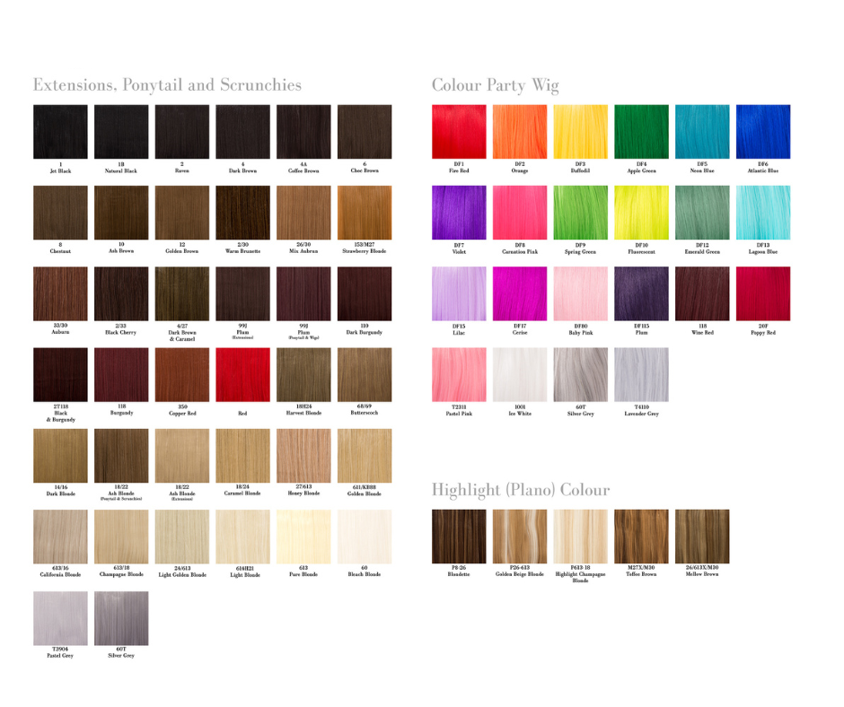 V-Shaped Synthetic Straight 1 Weft 20" Clip-In Hair Extension