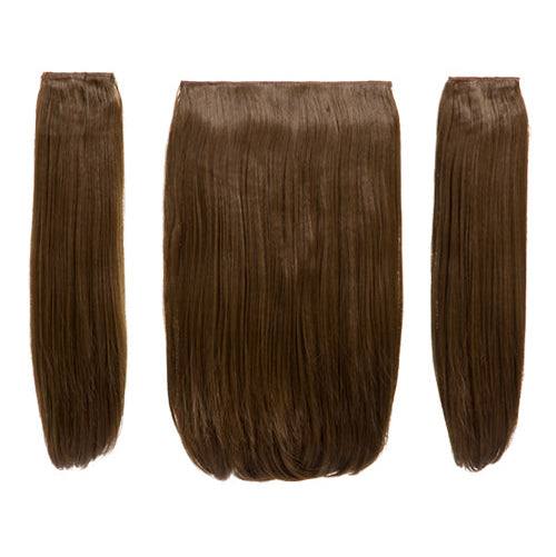 Elle - 18" Three Pieces Straight Clip In Extension Heat Resistance Synthetic Hair