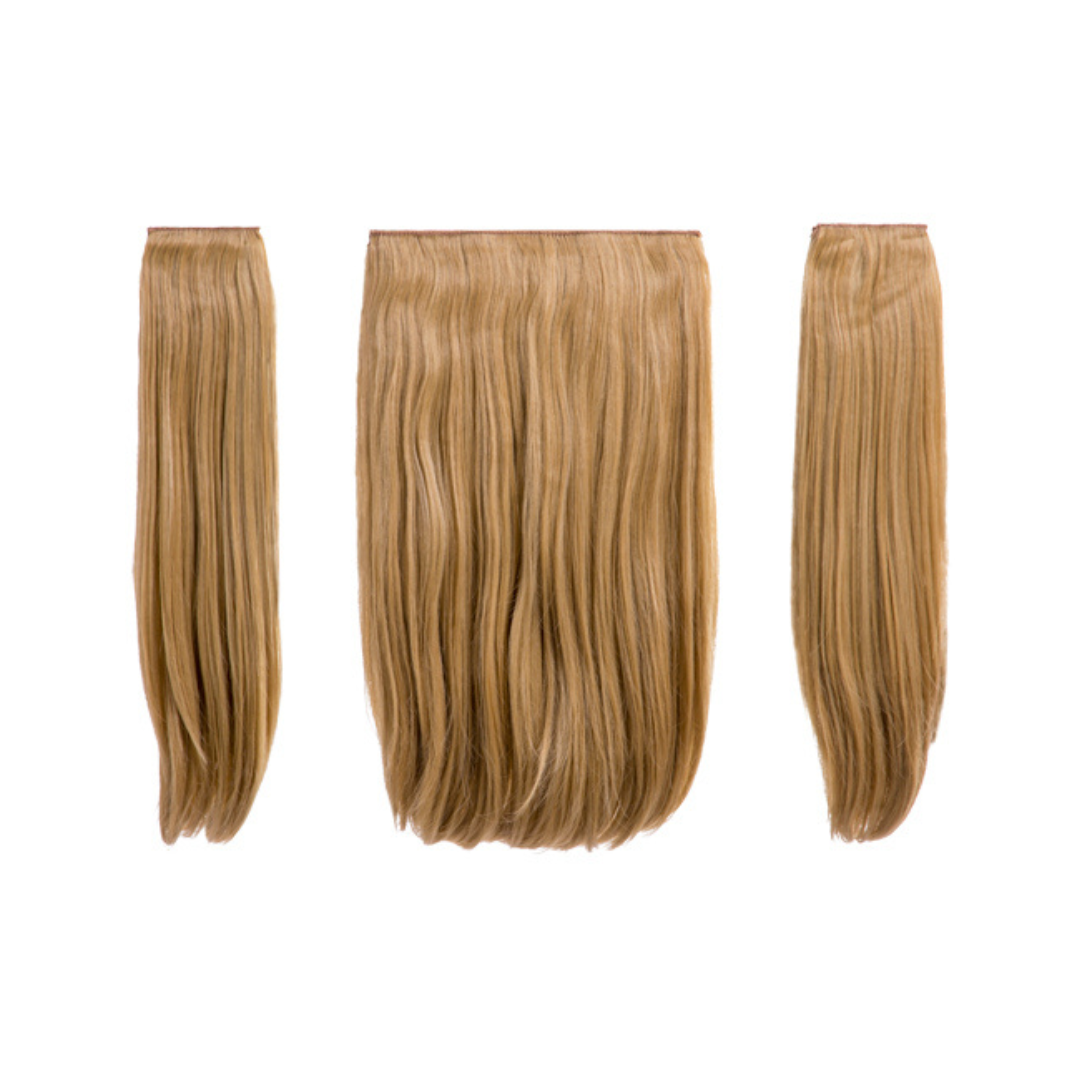 Elle - 18" Three Pieces Straight Clip In Extension Heat Resistance Synthetic Hair