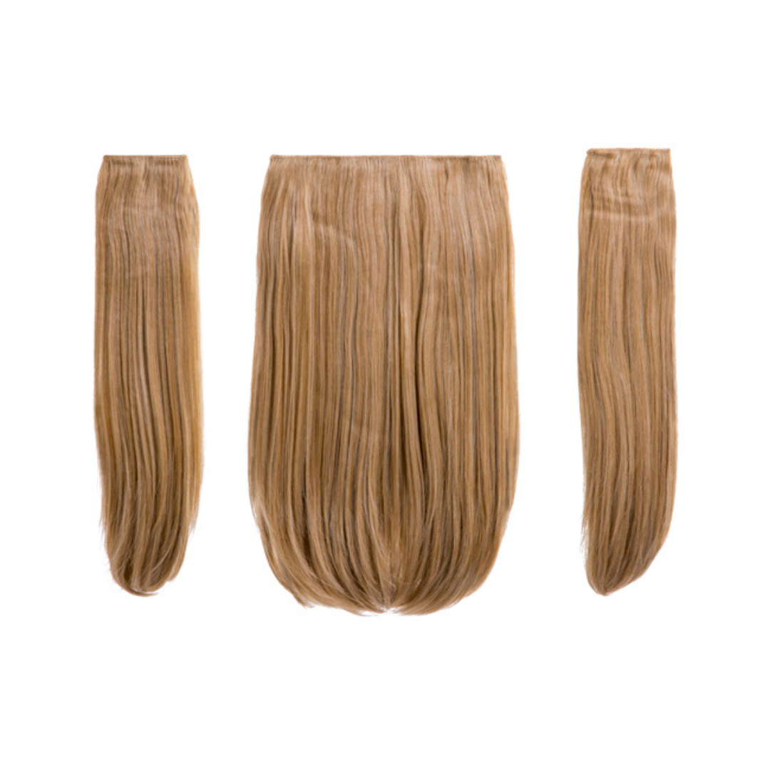 Elle - 18" Three Pieces Straight Clip In Extension Heat Resistance Synthetic Hair