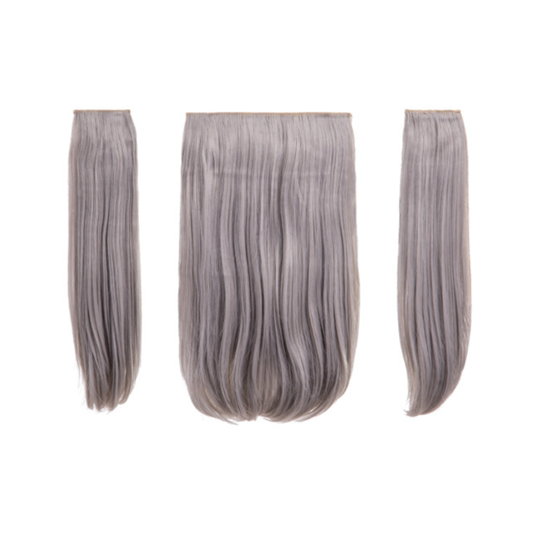 Elle - 18" Three Pieces Straight Clip In Extension Heat Resistance Synthetic Hair