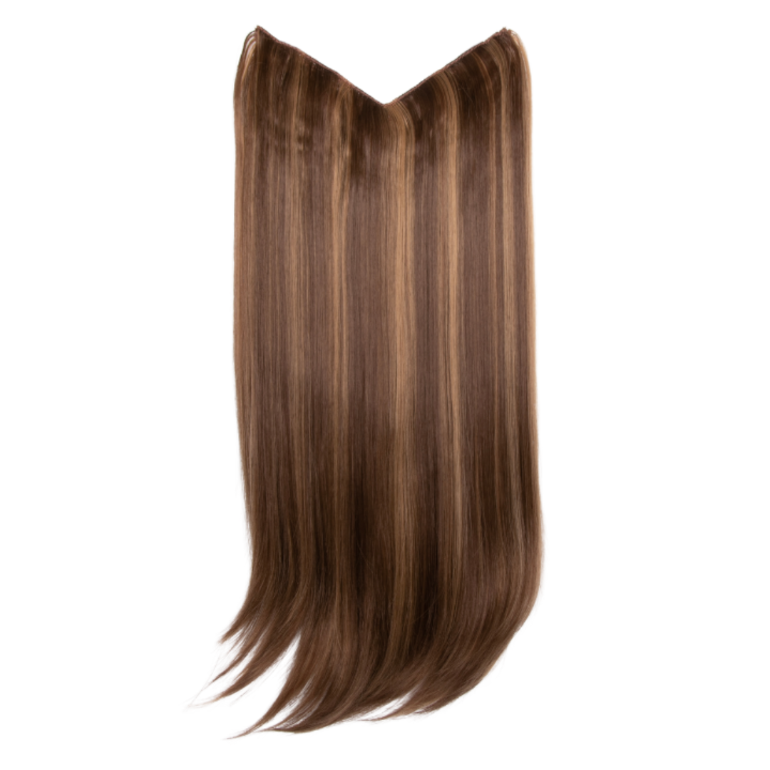 V-Shaped Synthetic Straight 1 Weft 20" Clip-In Hair Extension