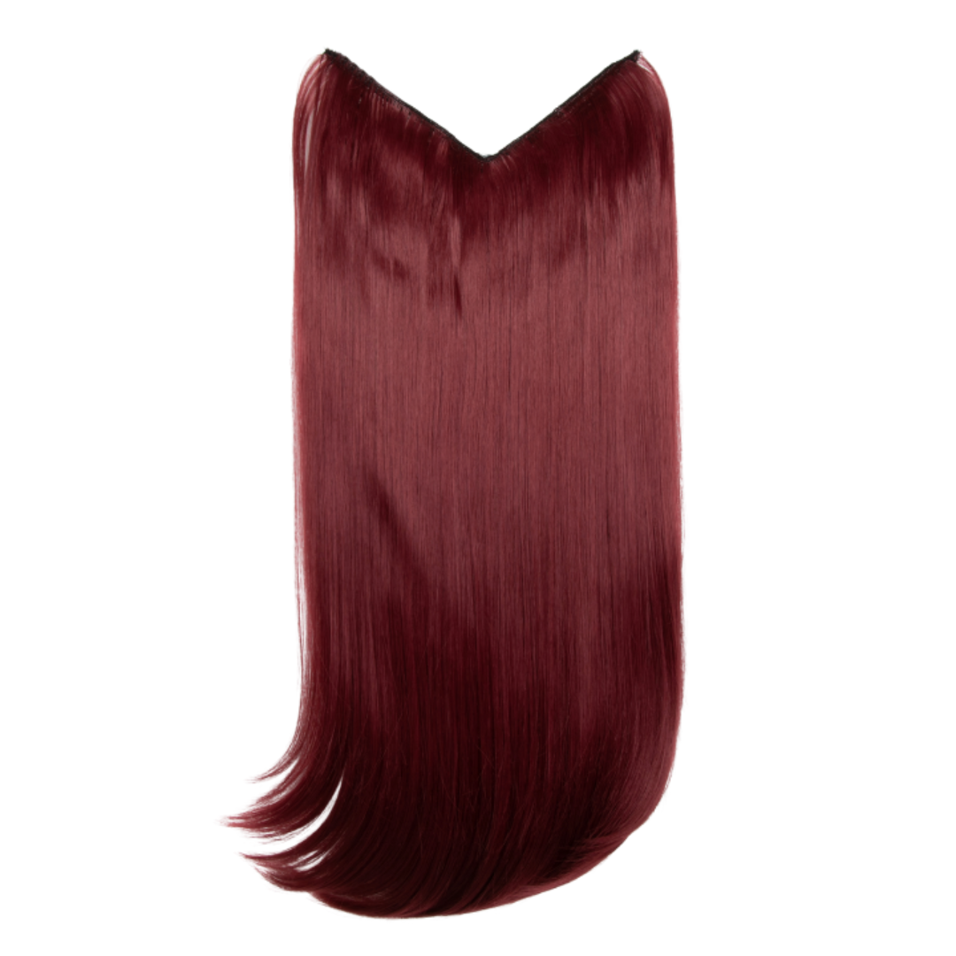 V-Shaped Synthetic Straight 1 Weft 20" Clip-In Hair Extension