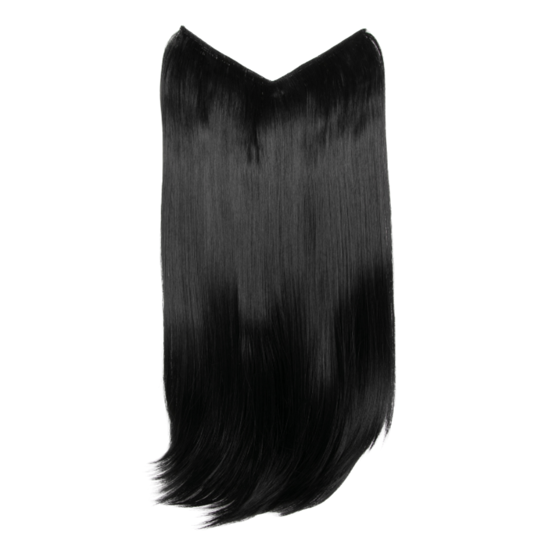 V-Shaped Synthetic Straight 1 Weft 20" Clip-In Hair Extension