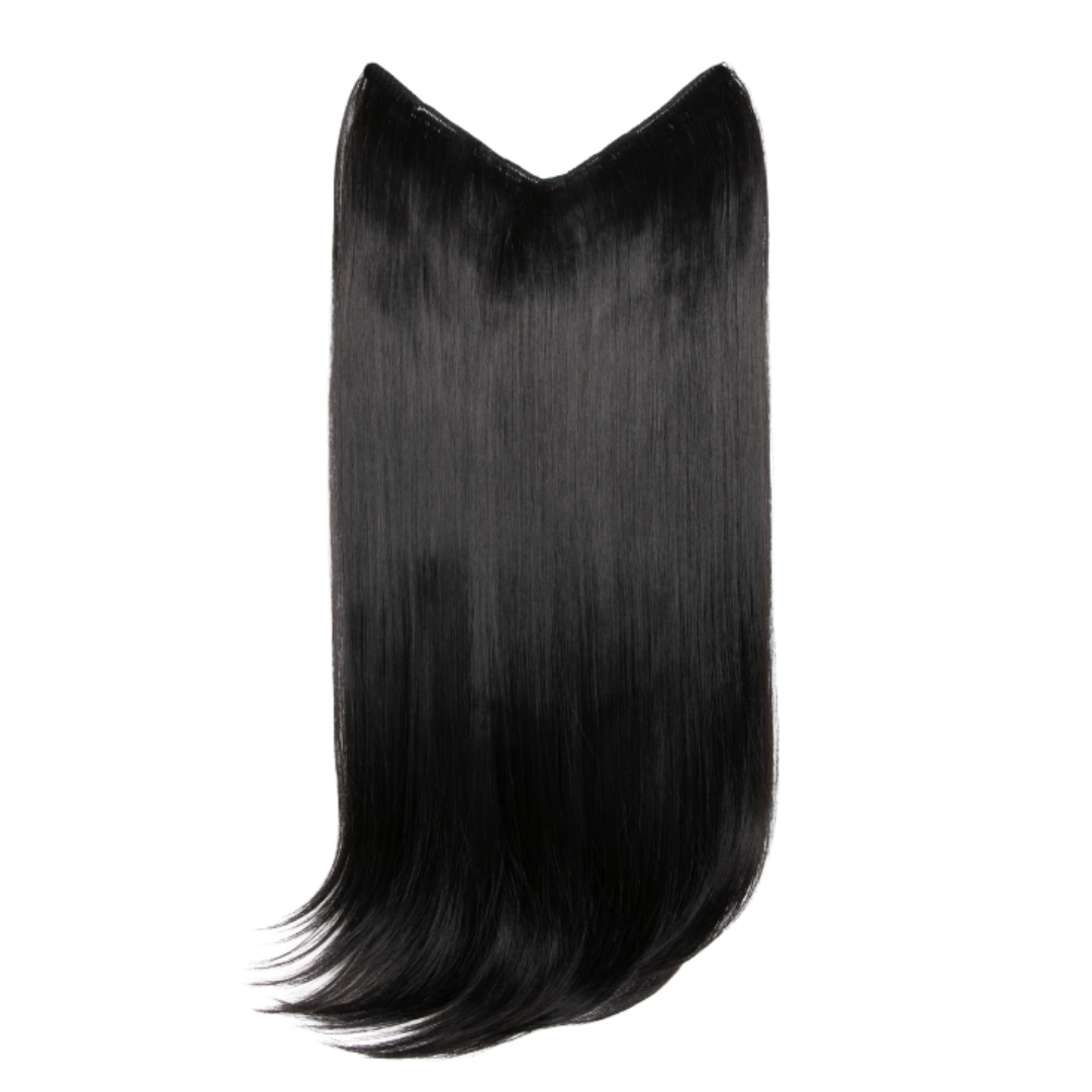 V-Shaped Synthetic Straight 1 Weft 20" Clip-In Hair Extension