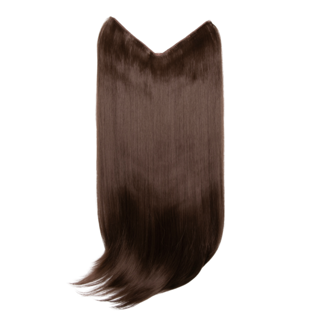 V-Shaped Synthetic Straight 1 Weft 20" Clip-In Hair Extension