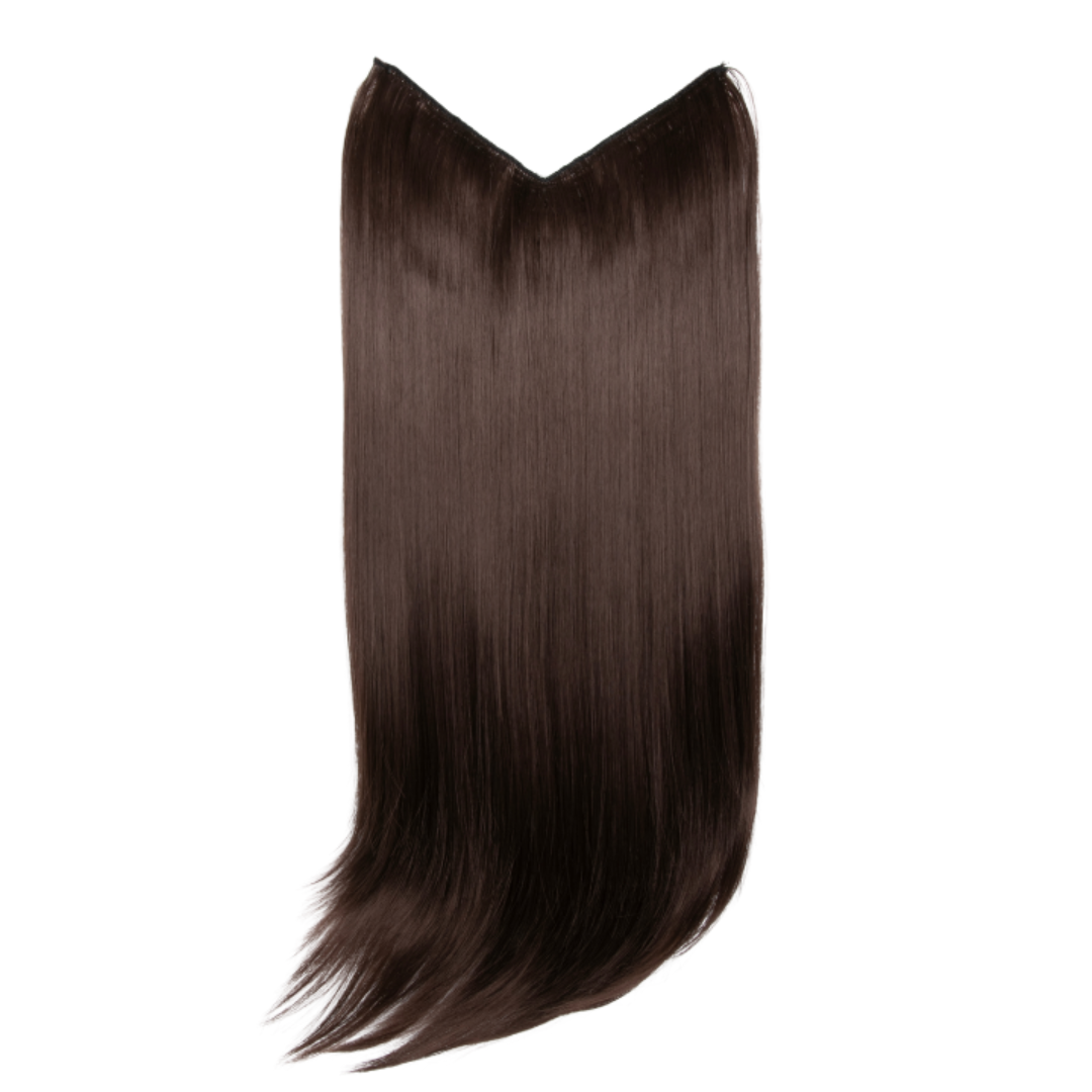 V-Shaped Synthetic Straight 1 Weft 20" Clip-In Hair Extension