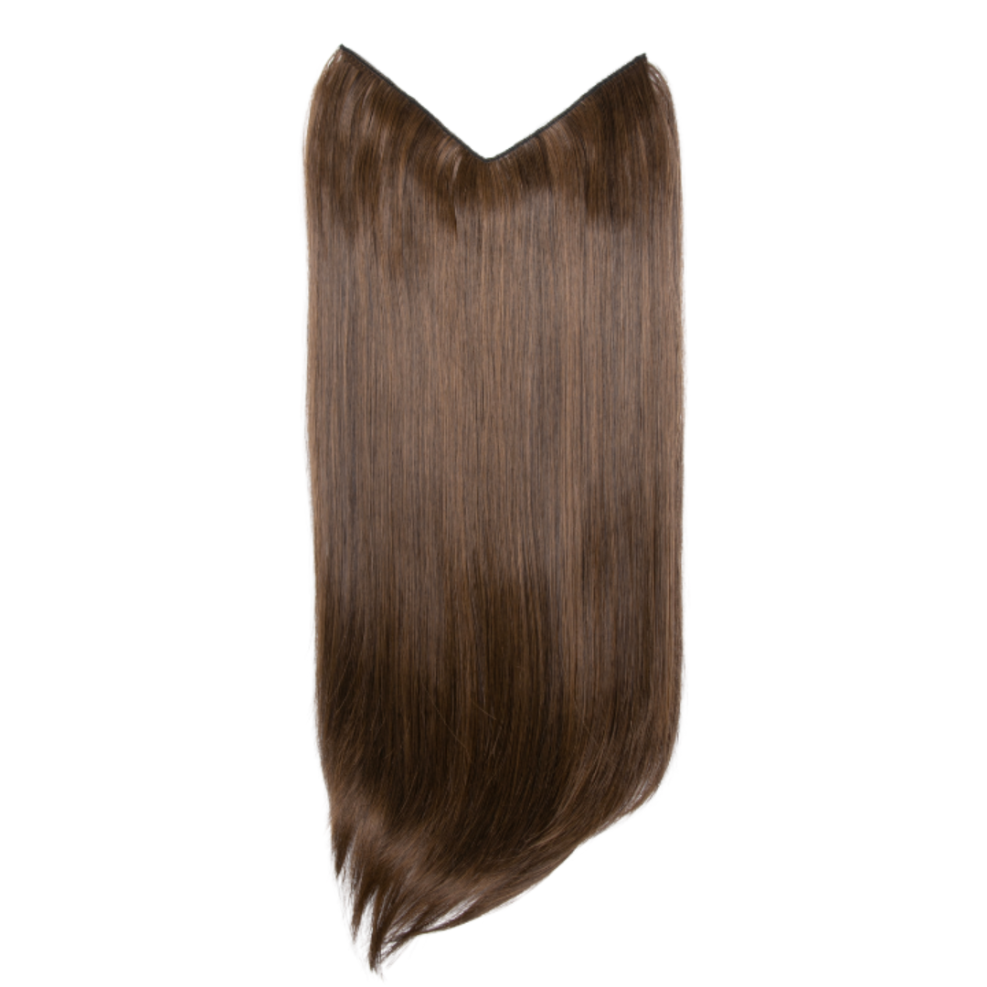 V-Shaped Synthetic Straight 1 Weft 20" Clip-In Hair Extension